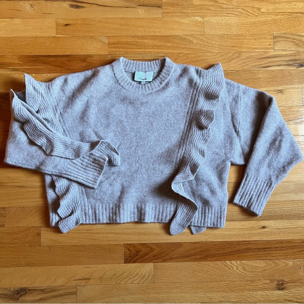 3.1 Phillip Lim Cropped Ruffled Jumper
